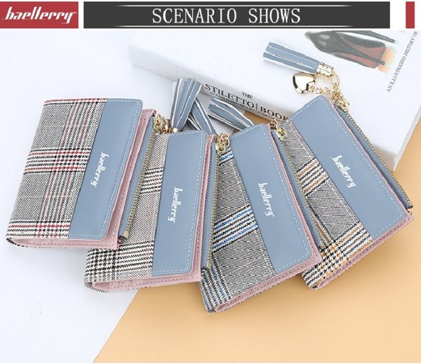 women short wallet houndstooth checked pattern zipper hasp small money bag simple tassel coin purse cute card holder for girls dr020, Red;black
women short wallet houndstooth checked pattern zipper hasp small money bag simple tassel coin purse cute card holder for girls dr020, Red;black