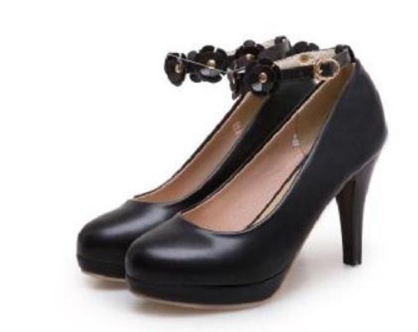 women's shoes in spring and autumn high fine heel round head waterproof table flower @1111, Black
women's shoes in spring and autumn high fine heel round head waterproof table flower @1111, Black