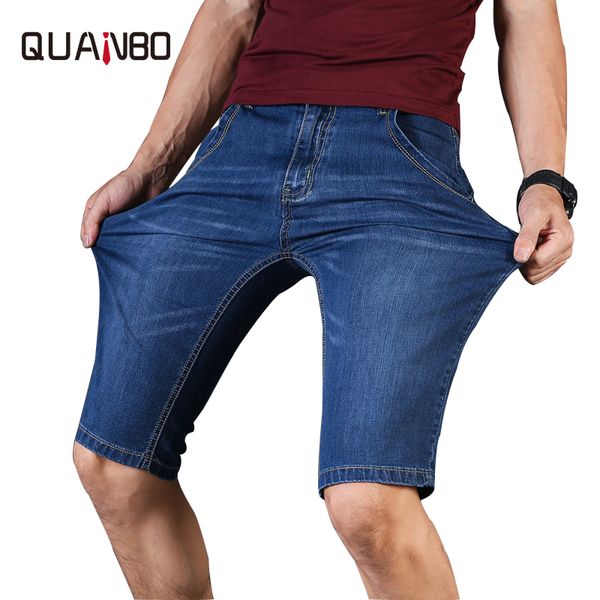 2019 summer thin breathable denim shorts men fashion slim fit straight light blue casual jeans shorts brand clothes plus size 46
2019 summer thin breathable denim shorts men fashion slim fit straight light blue casual jeans shorts brand clothes plus size 46