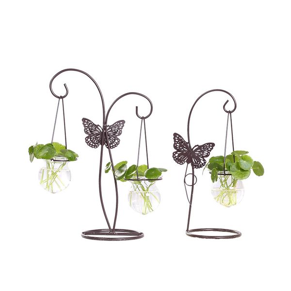 butterfly green plant hydroponic container plant glass bottle wrought iron decoration flower arrangement container hanging vase
butterfly green plant hydroponic container plant glass bottle wrought iron decoration flower arrangement container hanging vase