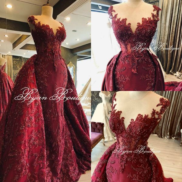 burgundy evening dresses plus size appliqued bead formal prom dress with detachable train sweep train custom made robes de soirée, Black;red
burgundy evening dresses plus size appliqued bead formal prom dress with detachable train sweep train custom made robes de soirée, Black;red