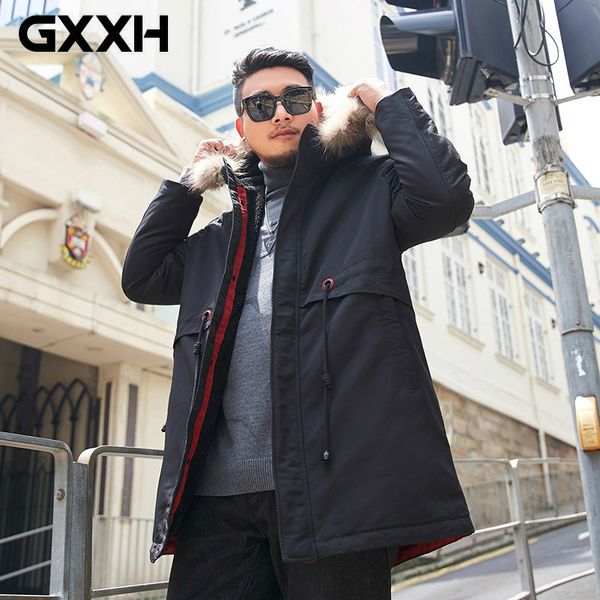 gxxh brand 2019 winter new down coats men's fashion warm long down jacket hooded fur collar duck coat plus size 5xl 6xl 7xl, Black
gxxh brand 2019 winter new down coats men's fashion warm long down jacket hooded fur collar duck coat plus size 5xl 6xl 7xl, Black