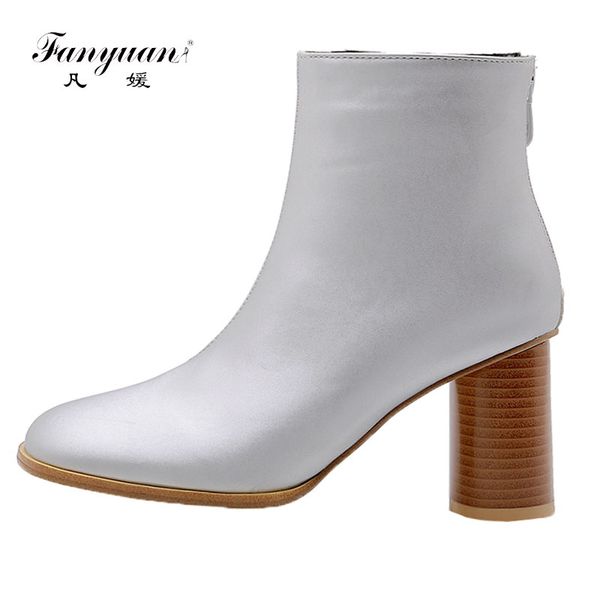 fanyuan plus size 32-48 new fashion concise shoes woman boots female chunky high heels ankle boots woman shoes, Black
fanyuan plus size 32-48 new fashion concise shoes woman boots female chunky high heels ankle boots woman shoes, Black
