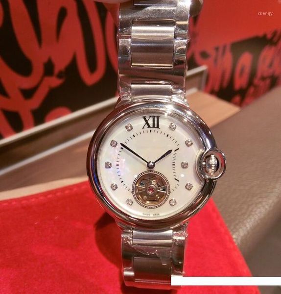 women luxury automatic movement watch 36*11mm 316l stainless steel band women noble luxury waterproof wristwatches, Slivery;brown
women luxury automatic movement watch 36*11mm 316l stainless steel band women noble luxury waterproof wristwatches, Slivery;brown