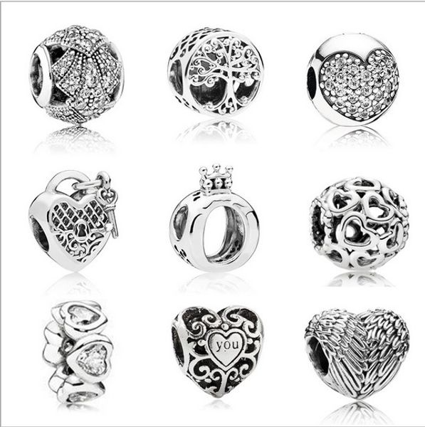 fits pandora bracelets 30pcs crown heart family tree silver charm beads for wholesale diy european sterling jewelry marking charm women, Black
fits pandora bracelets 30pcs crown heart family tree silver charm beads for wholesale diy european sterling jewelry marking charm women, Black
