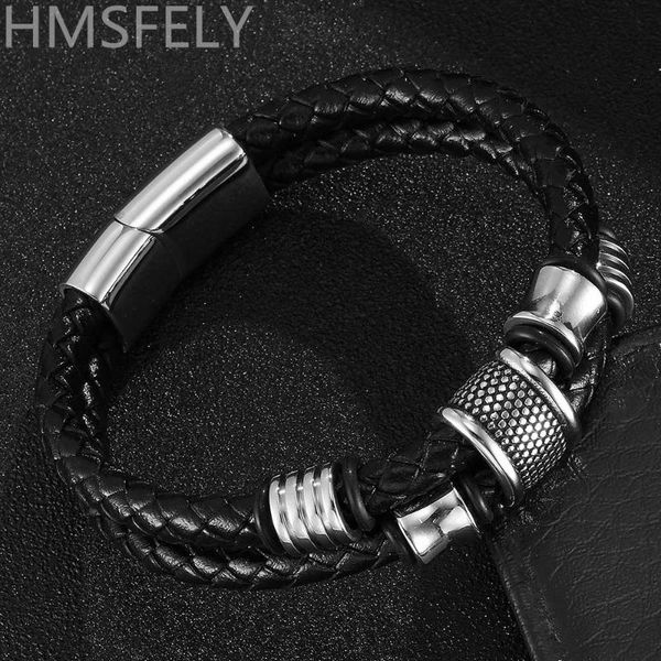 hmsfely genuine leather bracelet/men/women/charm stainless steel magnet clasp bracelets & bangles handmade personalized jewelry, White
hmsfely genuine leather bracelet/men/women/charm stainless steel magnet clasp bracelets & bangles handmade personalized jewelry, White