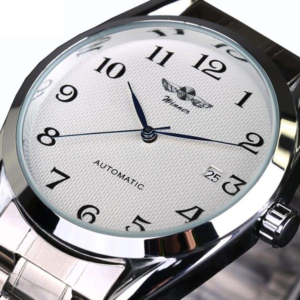 luxry brand winner men automatic mechanical wrist watches stainless steel business man watch male valentine's day gift j190706, Slivery;brown
luxry brand winner men automatic mechanical wrist watches stainless steel business man watch male valentine's day gift j190706, Slivery;brown