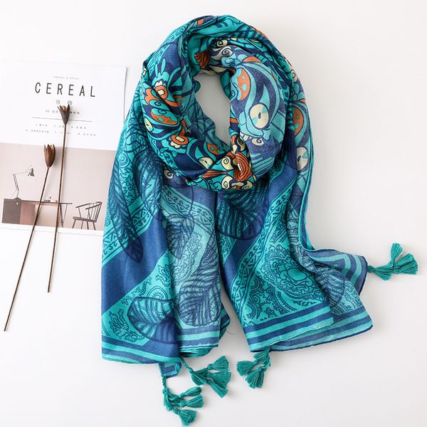 2019 aztec floral viscose scarf ladies printe soft shawls and wraps muffler headband echarpe foulard muslim hijab
2019 aztec floral viscose scarf ladies printe soft shawls and wraps muffler headband echarpe foulard muslim hijab