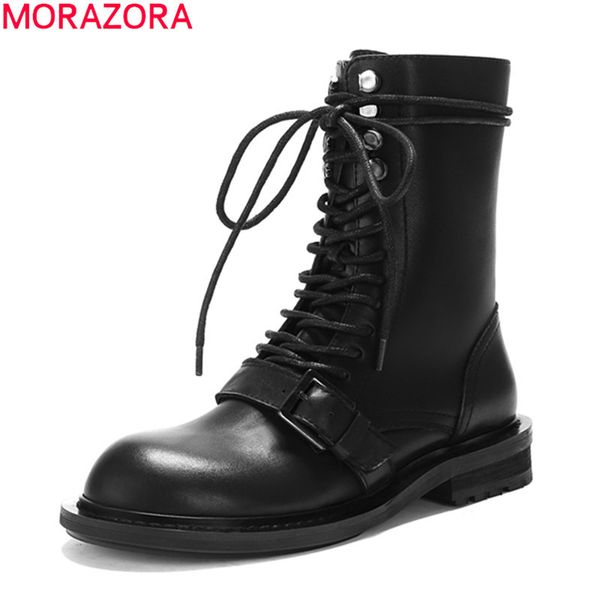 morazora 2020 autumn winter genuine leather ankle boots fashion lace up black color round toe leisure women boots
morazora 2020 autumn winter genuine leather ankle boots fashion lace up black color round toe leisure women boots