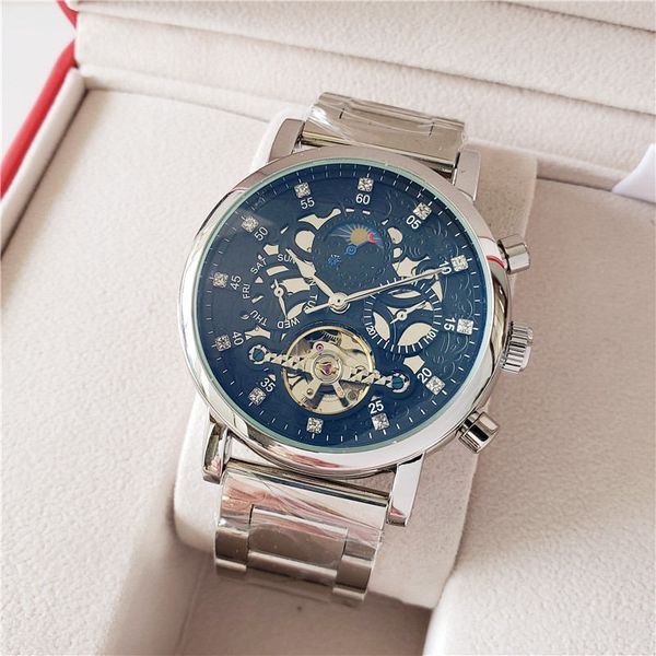 mens fashion design watch stainless steel all dial work automatic movement mechanical sweep male sport wristwatch wholesale, Slivery;brown
mens fashion design watch stainless steel all dial work automatic movement mechanical sweep male sport wristwatch wholesale, Slivery;brown