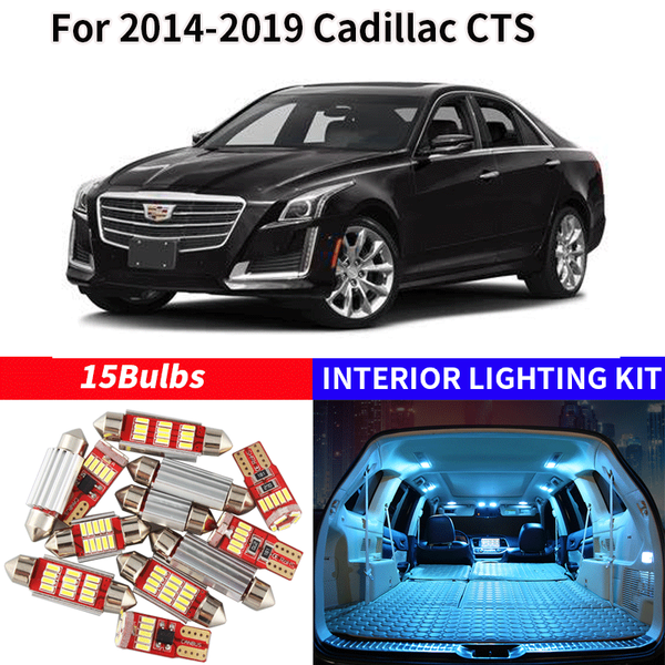 15pcs white canbus led lamp car bulbs interior package kit for 2014-2019 cadillaccts map dome trunk plate light
15pcs white canbus led lamp car bulbs interior package kit for 2014-2019 cadillaccts map dome trunk plate light