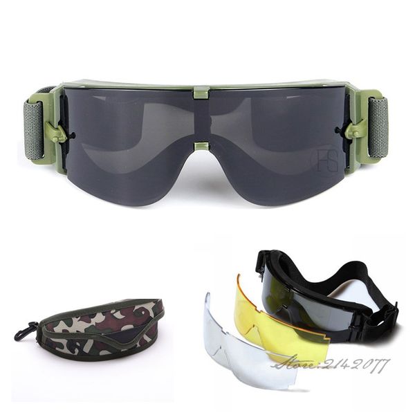 x800 goggles 3 lenses tactical army sunglasses paintball hunting combat tactical glasses
x800 goggles 3 lenses tactical army sunglasses paintball hunting combat tactical glasses