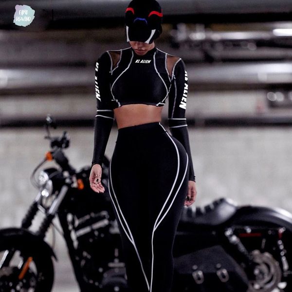 women fitness striped two pieces set letter print turtleneck leggings sporting patchwork 2019 2 pcs tracksuits, White
women fitness striped two pieces set letter print turtleneck leggings sporting patchwork 2019 2 pcs tracksuits, White