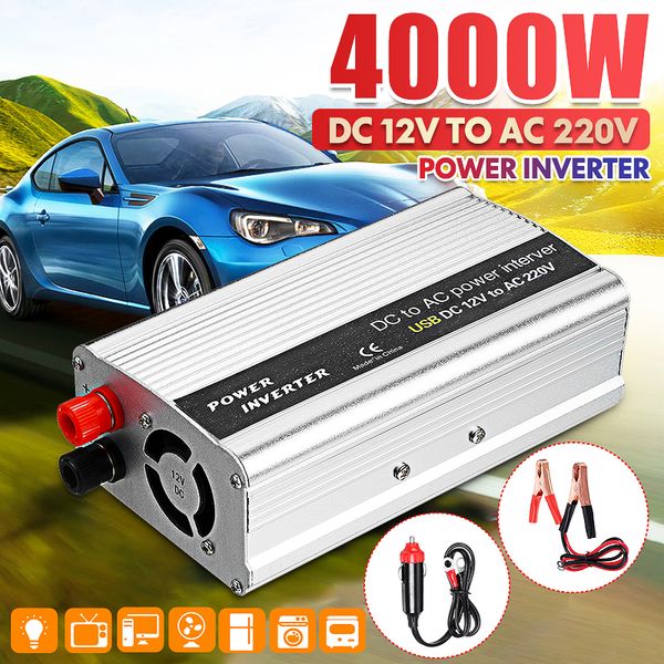 4000w peaks solar power inverter 12v 220 voltage modified sine wave usb car charge converter transformer
4000w peaks solar power inverter 12v 220 voltage modified sine wave usb car charge converter transformer