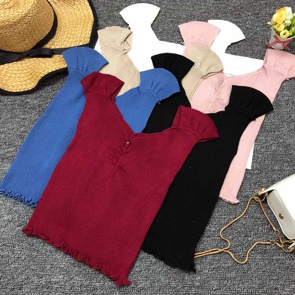 girls knitted v-neck chic camis short cropped sleeveless shirts female stretchy camisoles tanks crop for women fl1178, White
girls knitted v-neck chic camis short cropped sleeveless shirts female stretchy camisoles tanks crop for women fl1178, White