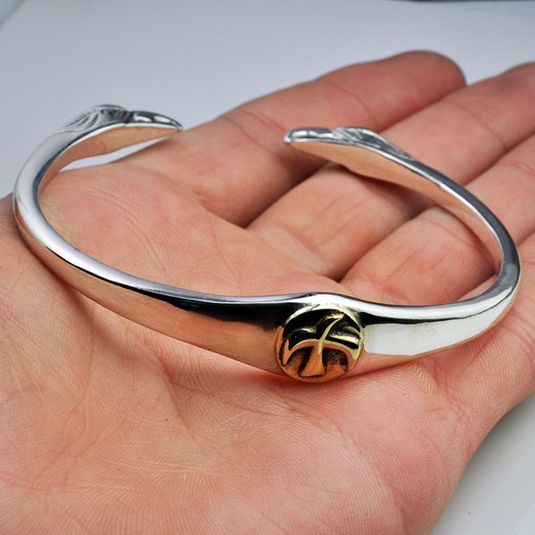 bangle 2021 s925 sterling silver shape open bracelet for men or women puck classic retro style jewelry charm men's, Black
bangle 2021 s925 sterling silver shape open bracelet for men or women puck classic retro style jewelry charm men's, Black