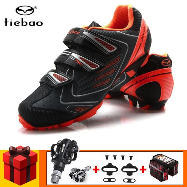 tiebao cycling shoes mtb mountain bike shoes racing bike spd pedals set sneakers mens self-locking athletic riding bicycle, Black
tiebao cycling shoes mtb mountain bike shoes racing bike spd pedals set sneakers mens self-locking athletic riding bicycle, Black