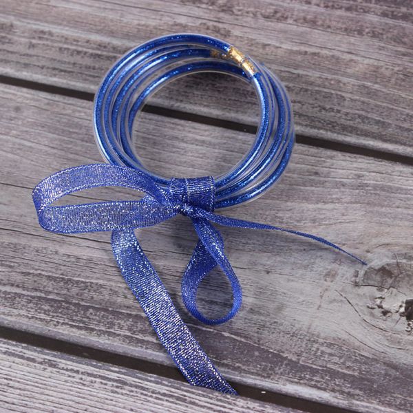 5pcs/set loyal and warm blue color yarn bowknot christmas ribbon gold silver bangles stack silicone plastic glitter bangles, Black
5pcs/set loyal and warm blue color yarn bowknot christmas ribbon gold silver bangles stack silicone plastic glitter bangles, Black