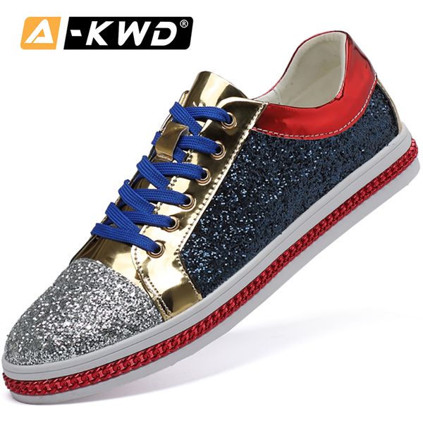 new trends sequin blue gold mens leather shoe mens shoes pu asual leather fashion shoes 2019 light lace-uop sneakers 37-46, Black
new trends sequin blue gold mens leather shoe mens shoes pu asual leather fashion shoes 2019 light lace-uop sneakers 37-46, Black