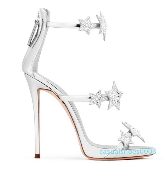 2020 summer new sandals and stiletto heels high-heeled sandals c03, Black
