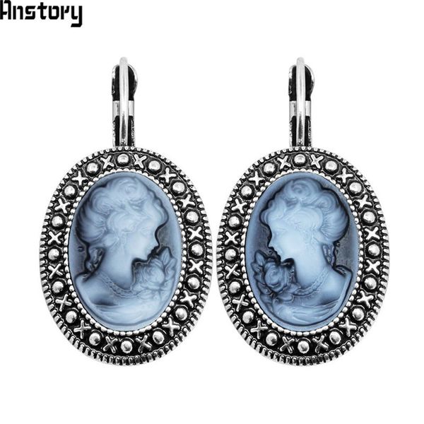 lady queen cameo hook earrings for women vintage look antique silver plated fashion jewelry te491
lady queen cameo hook earrings for women vintage look antique silver plated fashion jewelry te491