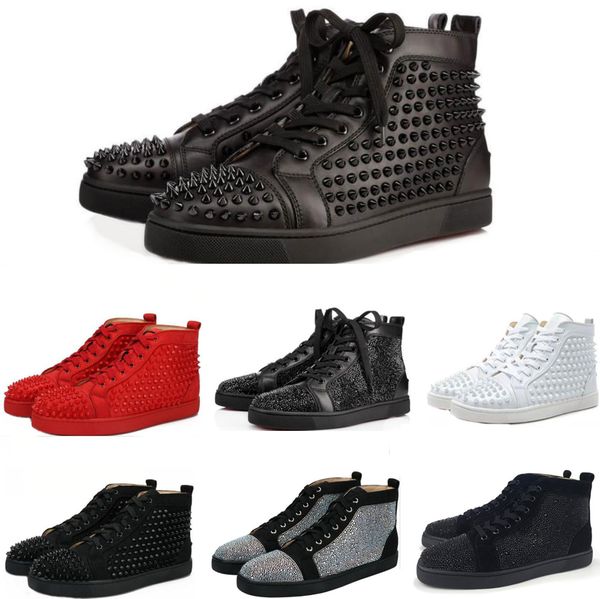 designs shoes spike junior calf low cut mix 20 red bottom sneaker luxury party wedding shoes genuine leather spikes lace-up casual shoes, Black
designs shoes spike junior calf low cut mix 20 red bottom sneaker luxury party wedding shoes genuine leather spikes lace-up casual shoes, Black