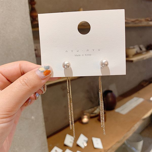 2020 new arrival classic long chain dangle earrings for woman female jewelry korean simple tassel earrings pendientes mujer, Silver
2020 new arrival classic long chain dangle earrings for woman female jewelry korean simple tassel earrings pendientes mujer, Silver