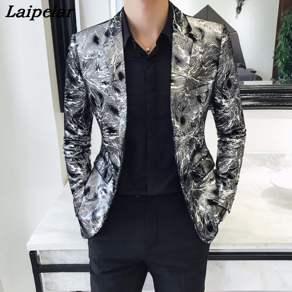 americana hombre blazer masculino slim fit silver printed blazers mens stage wear smart casual club outfits vetement homme 2018, White;black
americana hombre blazer masculino slim fit silver printed blazers mens stage wear smart casual club outfits vetement homme 2018, White;black
