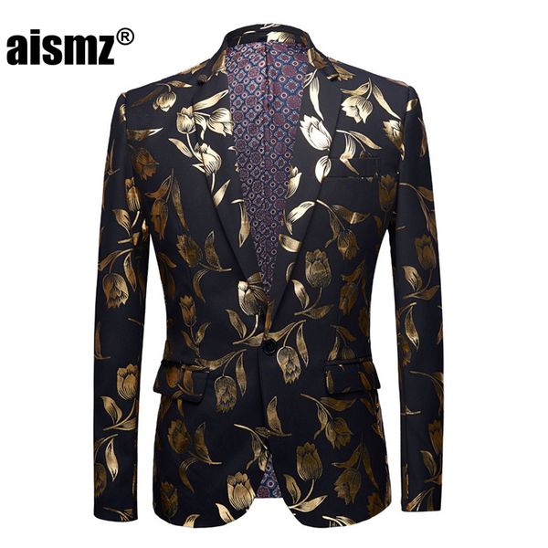 aismz stylish gold tulips pattern casual blazer men suit jacket british gentleman wedding grooms slim fit fashion coat outfit, White;black
aismz stylish gold tulips pattern casual blazer men suit jacket british gentleman wedding grooms slim fit fashion coat outfit, White;black