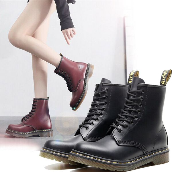 men womens martin boot 8-eye classic airwair doc 1460 dr genuine leather motorcycle autumn winter shoes canvas high ankle boots unisex, Black
men womens martin boot 8-eye classic airwair doc 1460 dr genuine leather motorcycle autumn winter shoes canvas high ankle boots unisex, Black