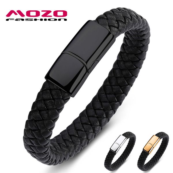 mozo fashion classic simple men bracelet black leather chain bracelet stainless steel man jewelry 109, White
mozo fashion classic simple men bracelet black leather chain bracelet stainless steel man jewelry 109, White