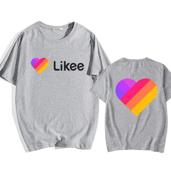 video app t-shirt women 100% cotton tees short sleeve casual sports men likee hip hop streetwear likee t-shirt men, White;black
video app t-shirt women 100% cotton tees short sleeve casual sports men likee hip hop streetwear likee t-shirt men, White;black