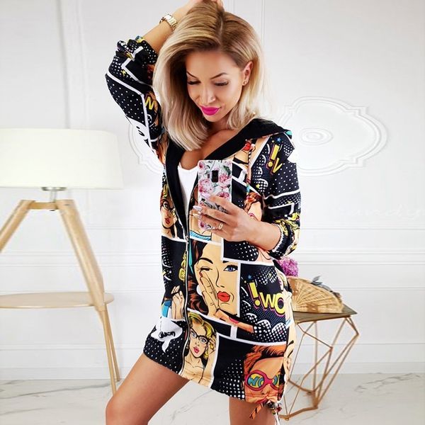 2019 новая мода printed толстовки куртка женщин с длинным рукавом толстовка толстовка повседневная женская zipper outwear streetwear moletom, Black
2019 новая мода printed толстовки куртка женщин с длинным рукавом толстовка толстовка повседневная женская zipper outwear streetwear moletom, Black