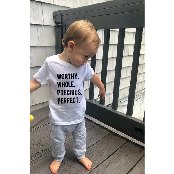 worthy whole precious perfect print kids tshirt boy girl t shirt for children toddler clothes funny summer tees short sleeve, Blue
worthy whole precious perfect print kids tshirt boy girl t shirt for children toddler clothes funny summer tees short sleeve, Blue