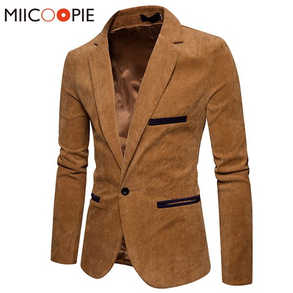 new fashion casual men blazer corduroy patchwork mens business one button slim fit masculino male suits jacket blazers m-xxxl, White;black
new fashion casual men blazer corduroy patchwork mens business one button slim fit masculino male suits jacket blazers m-xxxl, White;black