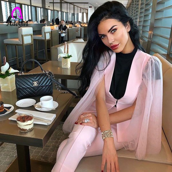 women's suits & blazers 2021 spring office lady elegant pink blazer v neck split flare sleeve slim party women street fashion casual to, White;black
women's suits & blazers 2021 spring office lady elegant pink blazer v neck split flare sleeve slim party women street fashion casual to, White;black