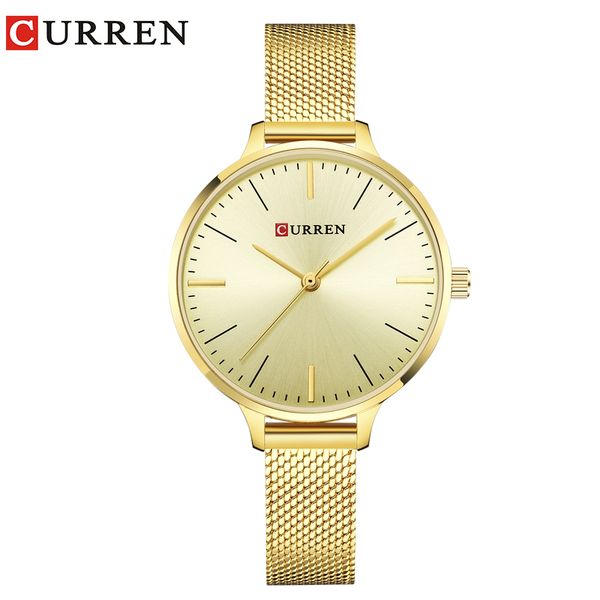 curren casual women watches slim gold silver mesh stainless steel quartz watch elegant ladies wristwatch, Slivery;brown
curren casual women watches slim gold silver mesh stainless steel quartz watch elegant ladies wristwatch, Slivery;brown
