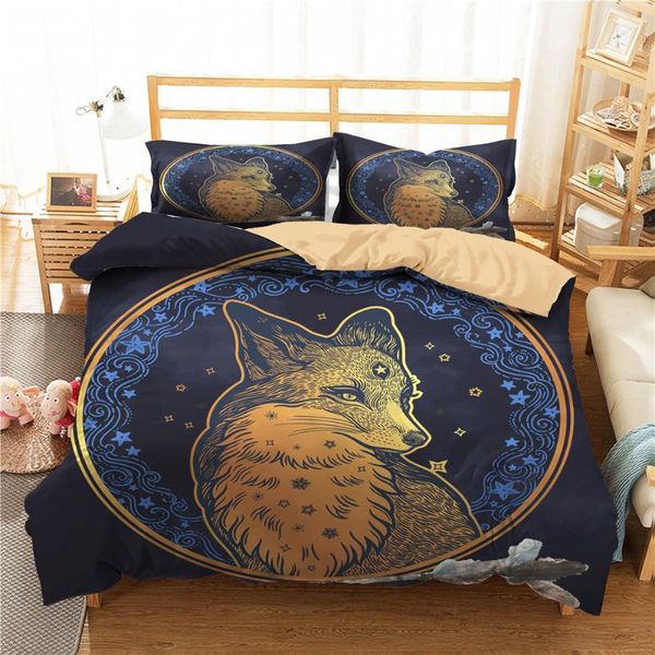 luxury bed linen bedroom clothes 3d wolf pattern home textiles with pillowcases for  double size 
luxury bed linen bedroom clothes 3d wolf pattern home textiles with pillowcases for  double size