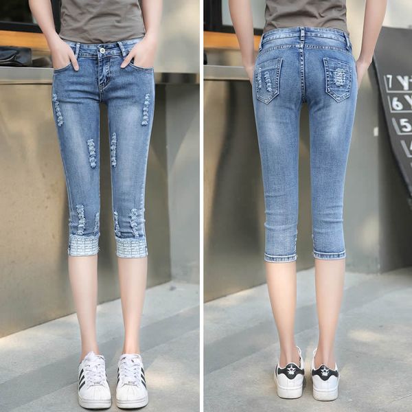 skinny jeans for woman stretch fashion polka dot capris jeans women elastic knee length capris pants women's female 3005, Blue
skinny jeans for woman stretch fashion polka dot capris jeans women elastic knee length capris pants women's female 3005, Blue