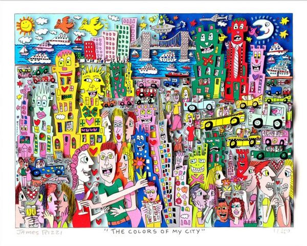 james rizzi -the colours of my city home decor handpainted &hd print oil painting on canvas wall art canvas pictures 191222
james rizzi -the colours of my city home decor handpainted &hd print oil painting on canvas wall art canvas pictures 191222