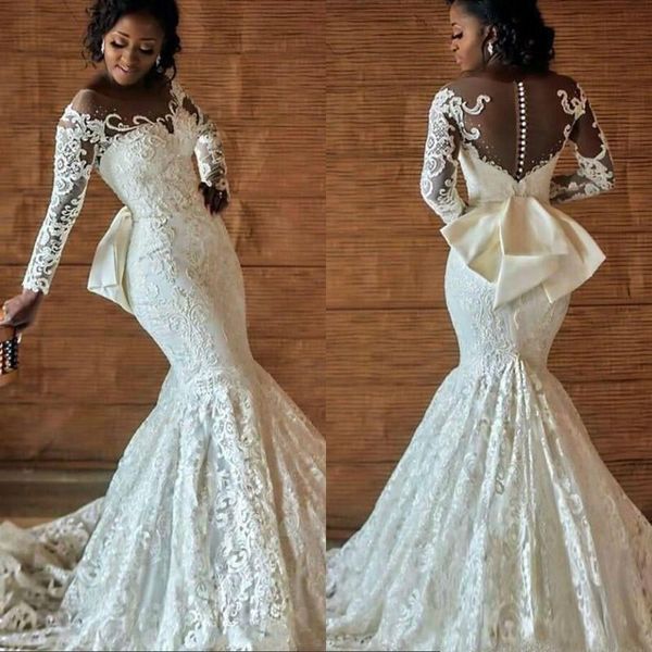 vintage plus size south african full lace mermaid wedding dresses appliques bridal gowns abendkleider vestidos de novia, White
vintage plus size south african full lace mermaid wedding dresses appliques bridal gowns abendkleider vestidos de novia, White