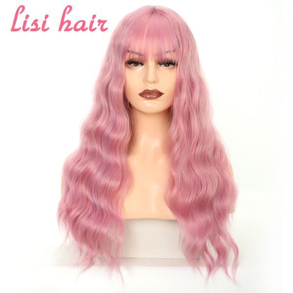 lisi волосы длинная волна челка черный коричневый 10 цветов доступные парики для женщин синтетические волосы высокая температура волокна, Black 
lisi волосы длинная волна челка черный коричневый 10 цветов доступные парики для женщин синтетические волосы высокая температура волокна, Black