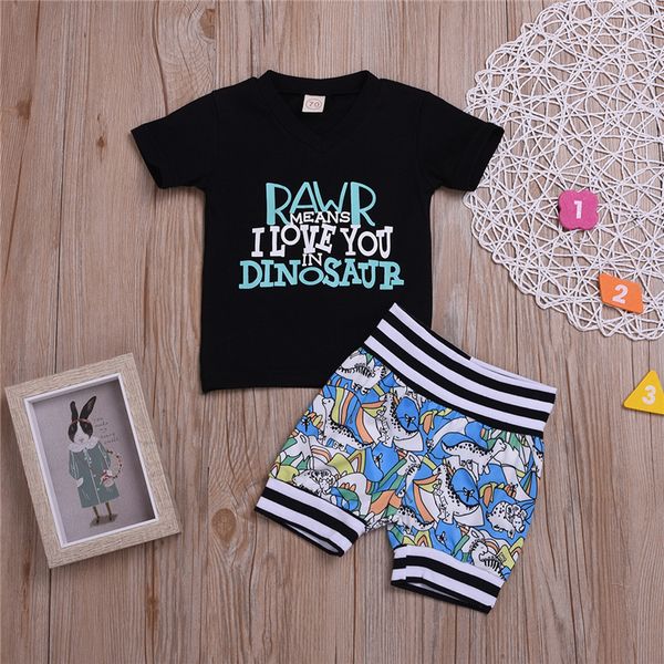 toddler kids baby boy clothes 2pcs summer casual tracksuit short sleeve letter t-shirt cute dinosaur shorts children clothing jy289, White
toddler kids baby boy clothes 2pcs summer casual tracksuit short sleeve letter t-shirt cute dinosaur shorts children clothing jy289, White