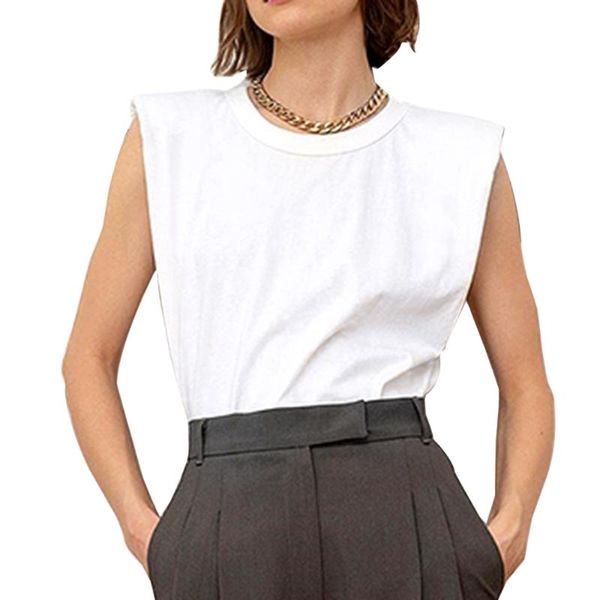 women's t-shirt sfit casual tank o neck sleeveless loose ruched streetwear vest for female fashion clothing 2021 spring tide, White
women's t-shirt sfit casual tank o neck sleeveless loose ruched streetwear vest for female fashion clothing 2021 spring tide, White