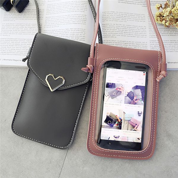 touch screen mobile phone package for women ladies transparent shoulder bag simple retro female heart shape student buckle pouch
touch screen mobile phone package for women ladies transparent shoulder bag simple retro female heart shape student buckle pouch