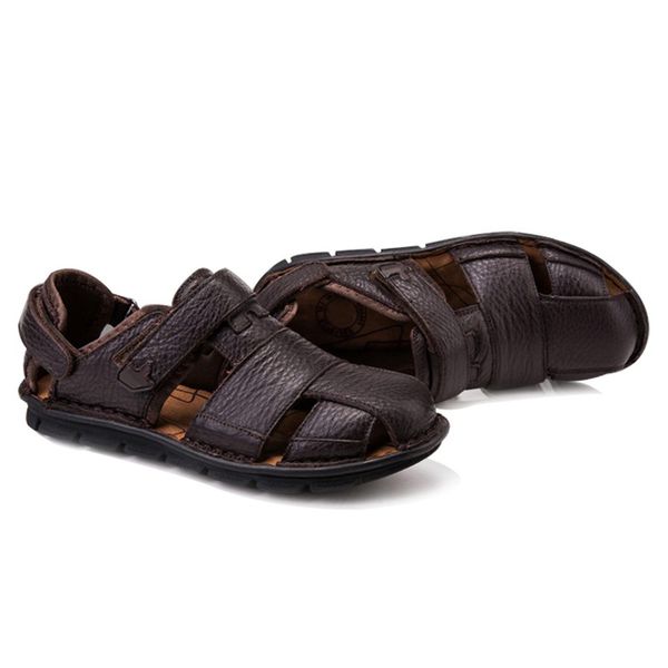 genuine leather summer shoes men sandals fashion casual shoes male sandalias beach soft bottom breathable men slippers s, Black
genuine leather summer shoes men sandals fashion casual shoes male sandalias beach soft bottom breathable men slippers s, Black