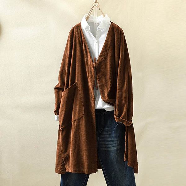vintage corduroy cardigans women's autumn blouse 2019 casual long sleeve shirts female button down blusas plus size tunic, White
vintage corduroy cardigans women's autumn blouse 2019 casual long sleeve shirts female button down blusas plus size tunic, White