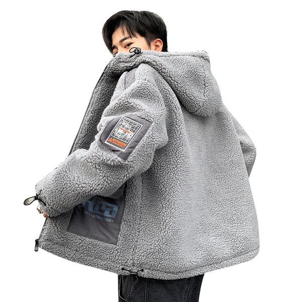 qnpqyx new winter men's fur fleece new fashion coat overcoat male lapel warm fluff gray zipper hooded jacket outerwear plus size, Black
qnpqyx new winter men's fur fleece new fashion coat overcoat male lapel warm fluff gray zipper hooded jacket outerwear plus size, Black