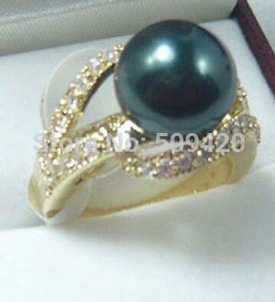 gt;charming lady's ring_ inay black 12mm shell pearl ring, Slivery;golden
gt;charming lady's ring_ inay black 12mm shell pearl ring, Slivery;golden