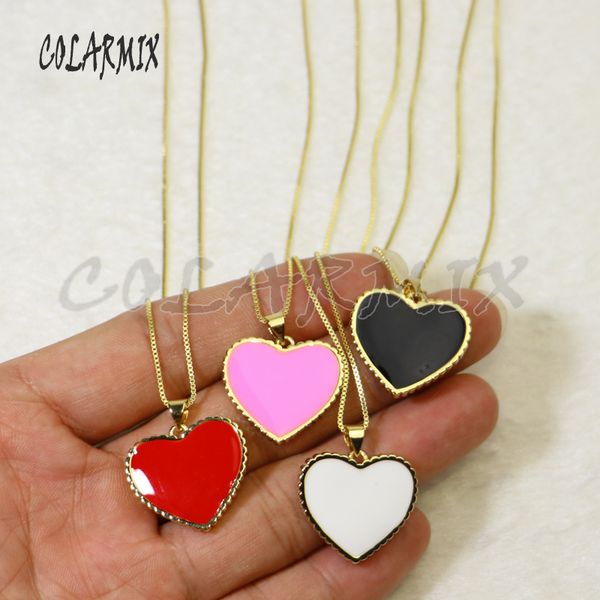 10 strands love heart pendants enamel mix colors pendants necklace heart necklace accessories for women 5914, Silver
10 strands love heart pendants enamel mix colors pendants necklace heart necklace accessories for women 5914, Silver
